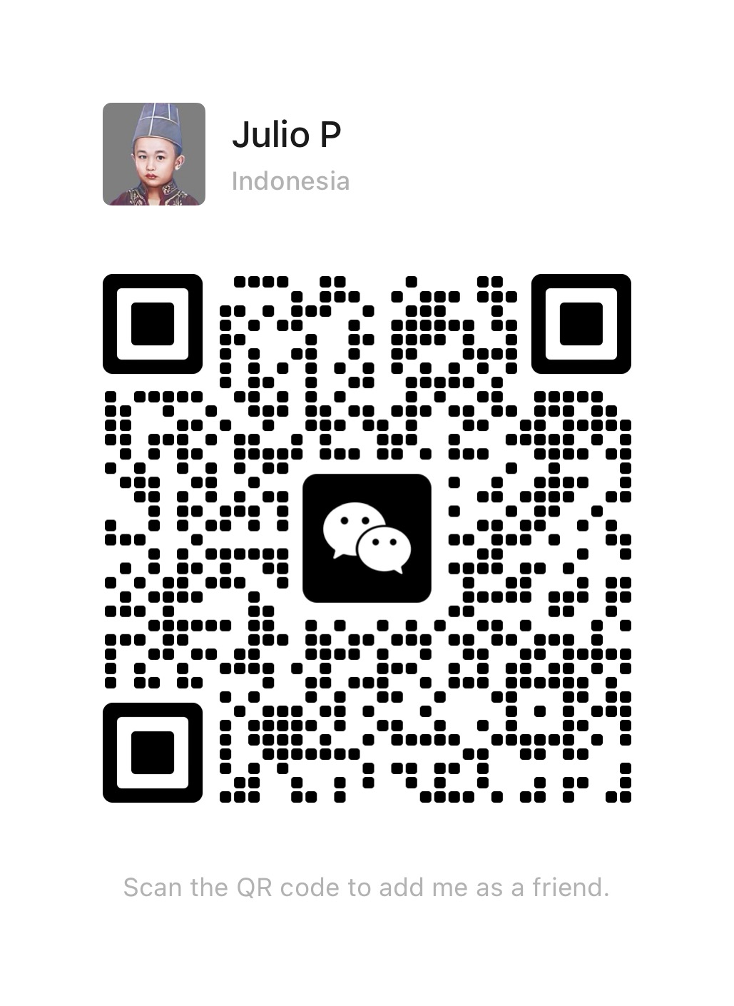 WeChat QR code: jullpramaitama